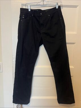 Men's Black AG Jeans - Slim Straight Fit